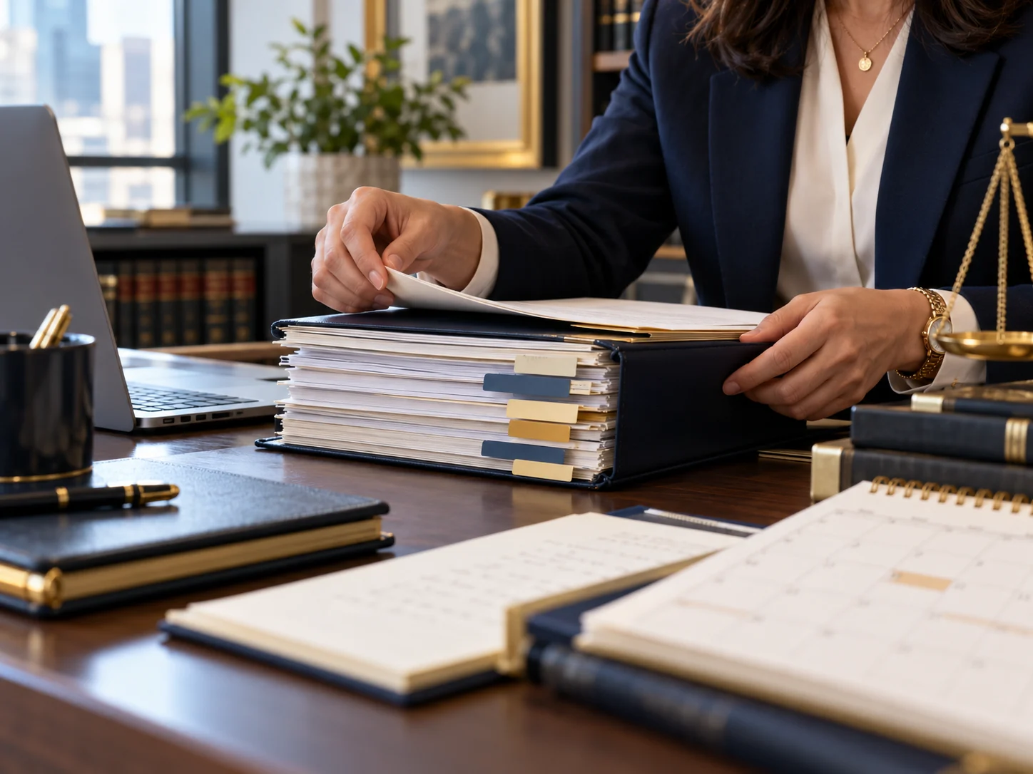 Organização de documentos e prazos jurídicos
